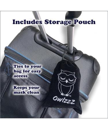 OwlzzZ Blackout Sleep Mask for Men & Women - 3D Contoured Adjustable Eye Mask for Side Sleepers - Black Hole - Buy Online on GoSupps.com