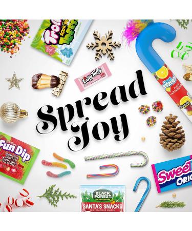 SweeTarts Mini Holiday Candy Canes - 32 Count | Perfect Christmas Stocking Stuffers for Kids | 4.8 oz Box - Buy Online on GoSupps.com