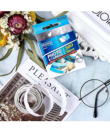 Durony 500-Piece Double-Sided Self Adhesive Photo Tapes for DIY Photo Albums - White Photo Sticker - Buy Online on GoSupps.com