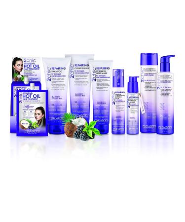 GIOVANNI 2chic Leave-In Elixir - Ultra-Repairing, Nourishing Formula for Dry, Color Treated Hair, 4 Fl Oz - Paraben-Free, Blackberry & Coconut Milk - Buy Online on GoSupps.com