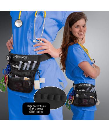 Kangapak Nurse Fanny Pack with Stethoscope Holder - Emergency Supplies Organizer Bag for Medical Professionals (Black/Noche) - Buy Online on GoSupps.com