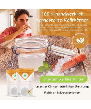 Buy Natural Probio Wasserkefir Starter Kit - 20g Japankristalle Culture with Instructions Recipes & E-Book Access | International Shipping Available - Buy Online on GoSupps.com