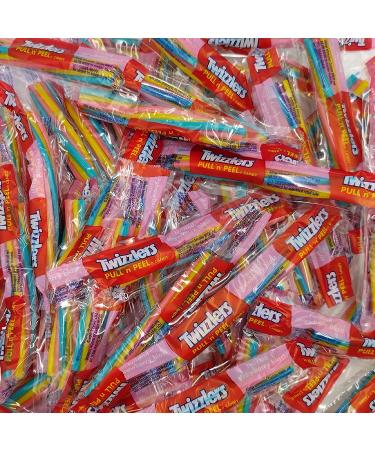 Twizzlers Pull N Peel Candy Strawberry Blast 2 Lbs - Chewy Fun Size Fruit Twists by Zeeskeit - Bulk Easter Halloween Sweets - Buy Online on GoSupps.com