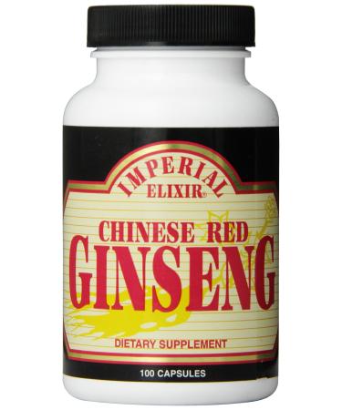 Imperial Elixir Chinese Red Ginseng, 100 Capsules