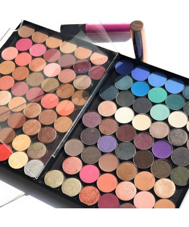 Adept Double Sided Magnetic Empty Palette in Singularity Black Holds 100+ Standard Eyeshadow Pans Hardshell Case - Buy Online on GoSupps.com