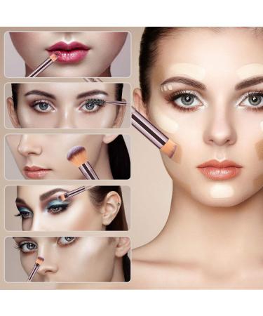 HEYMKGO Makeup Brushes 15 Pcs Make Up Brushes Set Professional Champagne Gold Makeup Brush Pack Foundation Blending Powder Blush Concealers Eyeshadow Eyeliner Make-up Brush Kits with Cosmetics Bag - Buy Online on GoSupps.com