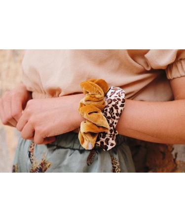 A.Tony Velvet Scrunchies Set - Zipper Hair Tie Gadget for Girls & Women - Forest Ponytail Holder Jewelry - Buy Online on GoSupps.com