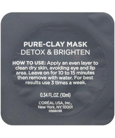 L'Or al Paris Pure-Clay Face Mask Trial Set - Charcoal, Red Algae, Eucalyptus (3 Pack) - Buy Online on GoSupps.com
