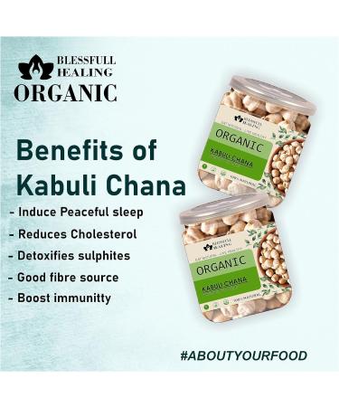 Blessfull Healing Organice Kabuli Chana 2 lb (907 Gram) - Buy Online on GoSupps.com