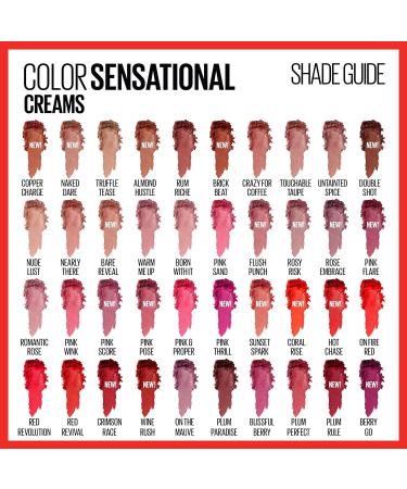 Maybelline Color Sensational Lipstick - Nude Pink Red Plum Lip Color - 0.15 oz - Buy Online on GoSupps.com