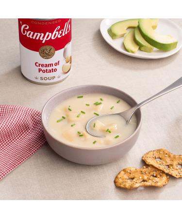 Campbell's Condensed Cream of Potato Soup 10.5oz Can - Pack of 12 - Buy Online on GoSupps.com