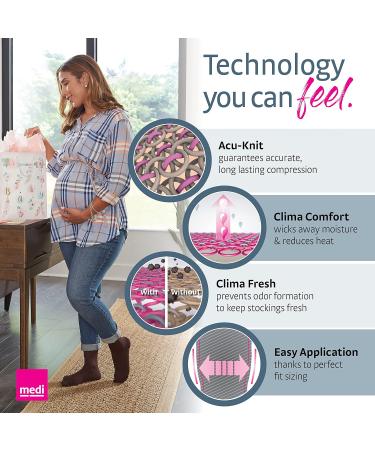 Buy Mediven Women s Vitality Calf High Stockings 30-40 mmHg - Closed Toe Ebony 3 Petite | International Shipping Available - Buy Online on GoSupps.com