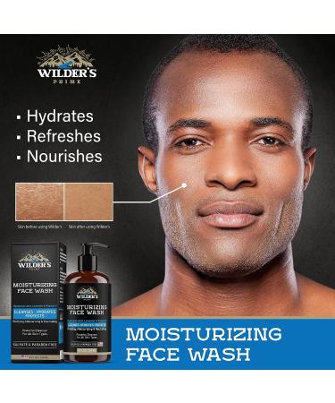 Men's Moisturizing Facial Cleanser with Hyaluronic Acid, Lavender & Vitamin E - 8 fl oz - Made in USA - Buy Online on GoSupps.com