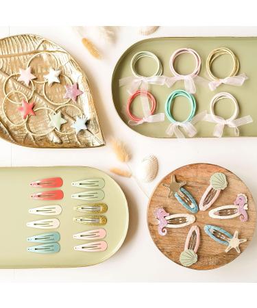 Shop Paper Dragon Special 48 Durable Hair Clips & Gums - Colorful Accessory Set for Kids with Glitter Fabric Cover - Perfect for Long & Fine Hair | Mermaid Theme - Buy Online on GoSupps.com