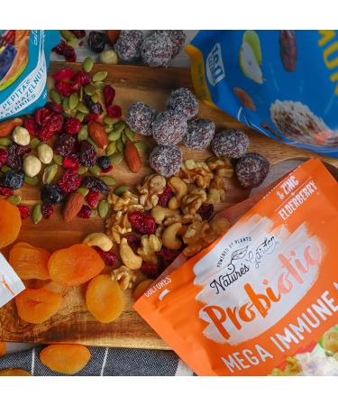 Nature's Garden Probiotic Immune Snack Packs - Mixed Nuts with Heart Healthy Omega-3, Vitamin D, Cranberries, and Cherries - 24 Individual Servings for Immune Boost and Family Snacking - Buy Online on GoSupps.com