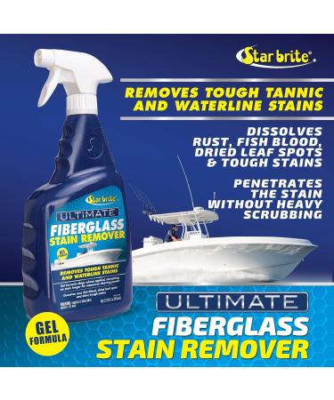 Ultimate Fiberglass Stain Remover - Marine Grade Rust & Waterline Stains Cleaner - STAR BRITE 16 Oz Gel Spray for Boats & More - Buy Online on GoSupps.com