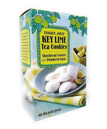 Trader Joes Key Lime Shortbread Tea Cookies with Powdered Sugar 10 Oz. - Buy Online on GoSupps.com
