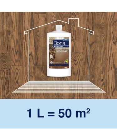 Bona Wood Floor Polish 1L Bottle - Matt Finish for Hardwood Floors - Buy Online on GoSupps.com
