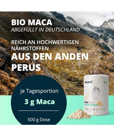 Organic Maca Powder from Peru | Brandl | 500g | Perfect for Athletes | International Shipping Available - Buy Online on GoSupps.com