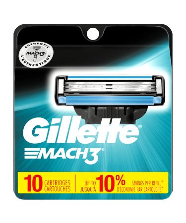Gillette Mach3 Men's Razor Blades 10 Blade Refills