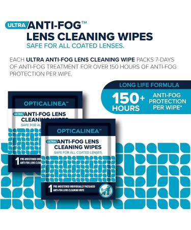Ultra Anti-Fog Lens Cleaning Wipes - Pre-Moistened for Eyeglasses Sunglasses Screens & More | 200 Count (2 PACK) - Best International Shipping - Buy Online on GoSupps.com