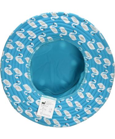 Playshoes Girls UV Protection Sun Hat - Swans Design 55/15 Turquoise - Best Sun Safety for Kids - Buy Online on GoSupps.com