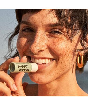 Poppy & Pout Sweet Mint Jumbo Lip Balm | All Natural Lip Balms & Moisturizers | Hydrates with Beeswax  Vitamin E Organic Coconut Oil | Cruelty-Free | Lip Balm in Recyclable Cardboard Tube - Buy Online on GoSupps.com