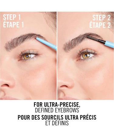 Rimmel London - Kind & Free Brow Definer Dual Ended Ultra Fine Tip and Spoolie NO mineral oils Vegan Formula - Caramel - 4 - Buy Online on GoSupps.com