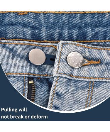 Abeillo 10 Pack Pants Expander Buttons - No Sew Metal Waist Extenders for Jeans & Shirts | 10 Styles for Men and Women - Buy Online on GoSupps.com