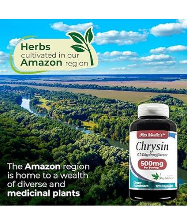 FITO MEDIC'S Chrysin 500mg with Passion Flower - 120 Capsules | Ultra High Absorption - Buy Online on GoSupps.com