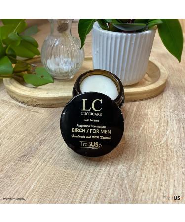 TROIA US Solid Perfume - Solid Cologne for Men Birch Scent 0.5 Oz Travel Size Perfumes Travel Size Portable Men's Fragrances - Handmade Perfume (0.5oz - 15gr) - Buy Online on GoSupps.com