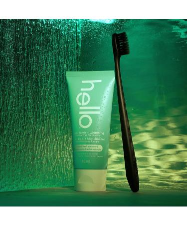 Hello Vegan Fluoride-Free Toothpaste Moisturizing Hemp Seed Oil + Coconut Oil Super Fresh Family Farmed Spearmint Naturally Whitening Toothpaste Helps Remove Plaque 82ml Spearmint 82 ml (Pack of 1) - Buy Online on GoSupps.com