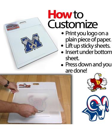 StepNGrip White Basketball Sticky Mat | Shoe Grip Enhancer | 15 x 18 Replaceable Sheets | Courtside Sticky Pad - Buy Online on GoSupps.com