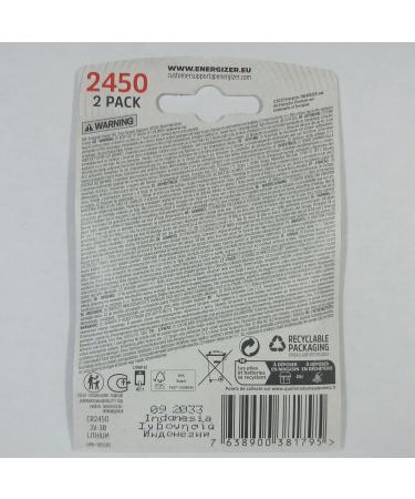 Buy 2450 Specialty Battery (Set of 2) - 3 Volt Watch/Electronic Battery for International Shipping - Buy Online on GoSupps.com