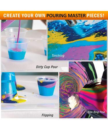 Pouring Masters 24 Karat Gold Metallic Acrylic Pouring Paint - 8oz Pre-Mixed Water-Based for Canvas, Wood, Paper, Crafts & More - Buy Online on GoSupps.com