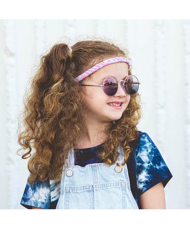 FROG SAC 4 Tie Dye Braided Headbands for Girls - Rainbow Hair Accessories for Kids - Adjustable and Stretchy Elastic Girl Head Bands - Cute Fashion Hairbands - Perfect Birthday Party Favors and Stocking Stuffers - Buy Online on GoSupps.com