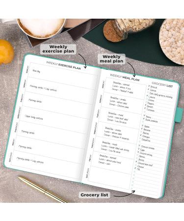 Clever Fox Food Journal: Premium Daily Meal Tracker & Calorie Log for Weight Loss | Nutrition & Diet Diary for Men & Women | Bariatric Meal Tracking | A5 Size - Turquoise - Buy Online on GoSupps.com
