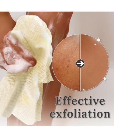 myHomeBody African Net Sponge Set - Exfoliating Cloths in Light Blue Beige & Pink | Premium African Bath Sponge for Radiant Skin | Ships Internationally - Buy Online on GoSupps.com