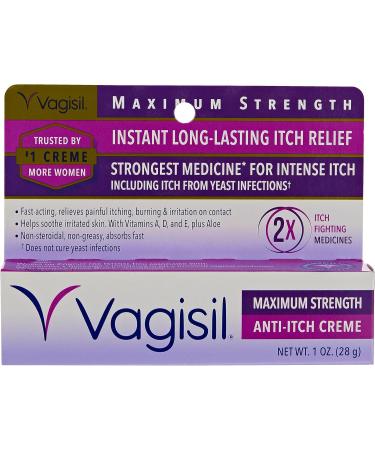 Vagisil Anti-Itch Cr me Maximum Strength 1 oz - Fast Relief for Intimate Itching | Buy Online Internationally - Buy Online on GoSupps.com