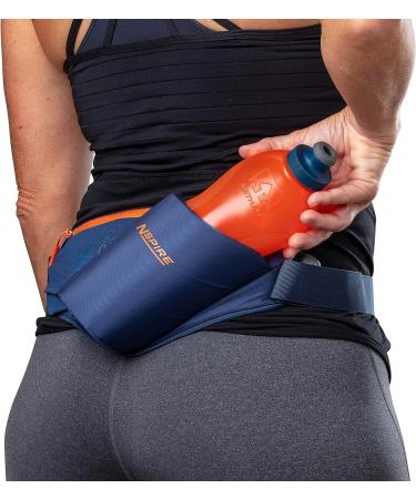 Nspire Hydration Waist Pack with 18oz Flask | Running Hiking Walking Camping Cycling | True Navy/Tigerlily - Buy Online on GoSupps.com