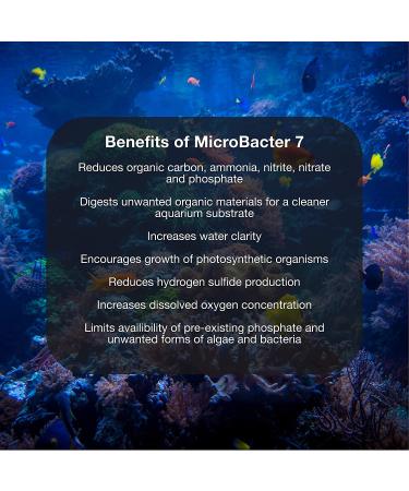 MicroBacter7 Bacteria & Water Conditioner for Fish Tank - 500ml | Saltwater & Freshwater Fish Friendly - Buy Online on GoSupps.com