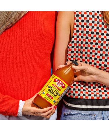 Bragg Apple Cider Vinegar with Mother 16oz - Organic, Raw & Unfiltered - Buy Online on GoSupps.com