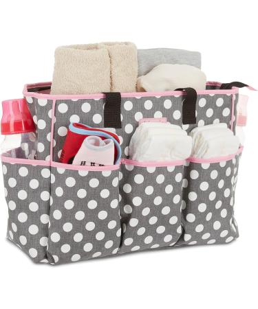Disney Unisex Baby Diaper Bag & Changing Mat | Minnie Mouse Polka Dot Print Stylish & Functional Baby Gear - Buy Online on GoSupps.com