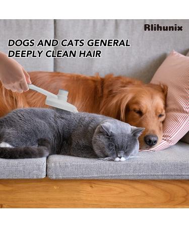 Rlihunix Self Cleaning Slicker Brush | Dog & Cat Grooming | Shedding & Mats Removal | Short & Long Hair | Blue - Buy Online on GoSupps.com