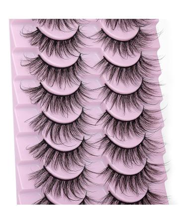 Angel Fox Eye Lashes Extensions - Fluffy 18MM Faux Mink Strip Lashes | Natural & Wispy Volume - Buy Online on GoSupps.com