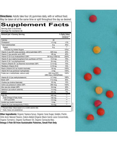 SmartyPants Prenatal Daily Gummy Multivitamin - 180 Count Bottle (40 Day Supply) - Buy Online on GoSupps.com