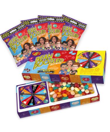 Jelly Belly Beans BoozLed Frolle -Rad & Refill Set of the 6th generation 100g + 4x54g BAGS - nasty taste duels like Tutti -Frutti/stinking socks ideal for parties & game evenings