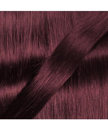 Hair2Heart Real Hair Bondings Wavy Extensions - 100 Strands 40cm Light Brown Intense Violet-Mahogany #99J Burgundy - Buy Online on GoSupps.com