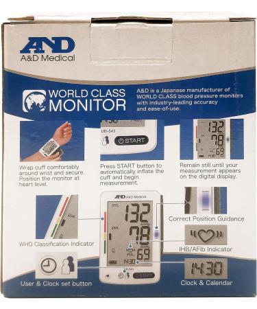 A&D UB-543 Wrist Blood Pressure Monitor - Accurate & Convenient Monitoring - Buy Online on GoSupps.com