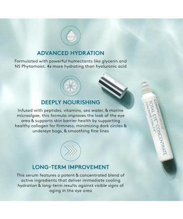 Colorescience Total Eye Concentrate Serum 0.27 fl oz - Reduce Dark Circles Puffiness Fine Lines & Wrinkles | Hydrate & Revitalize | International Shipping Available - Buy Online on GoSupps.com